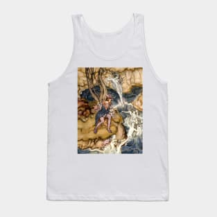 Ferdinand Listening to the Spirits - The Tempest, Arthur Rackham Tank Top